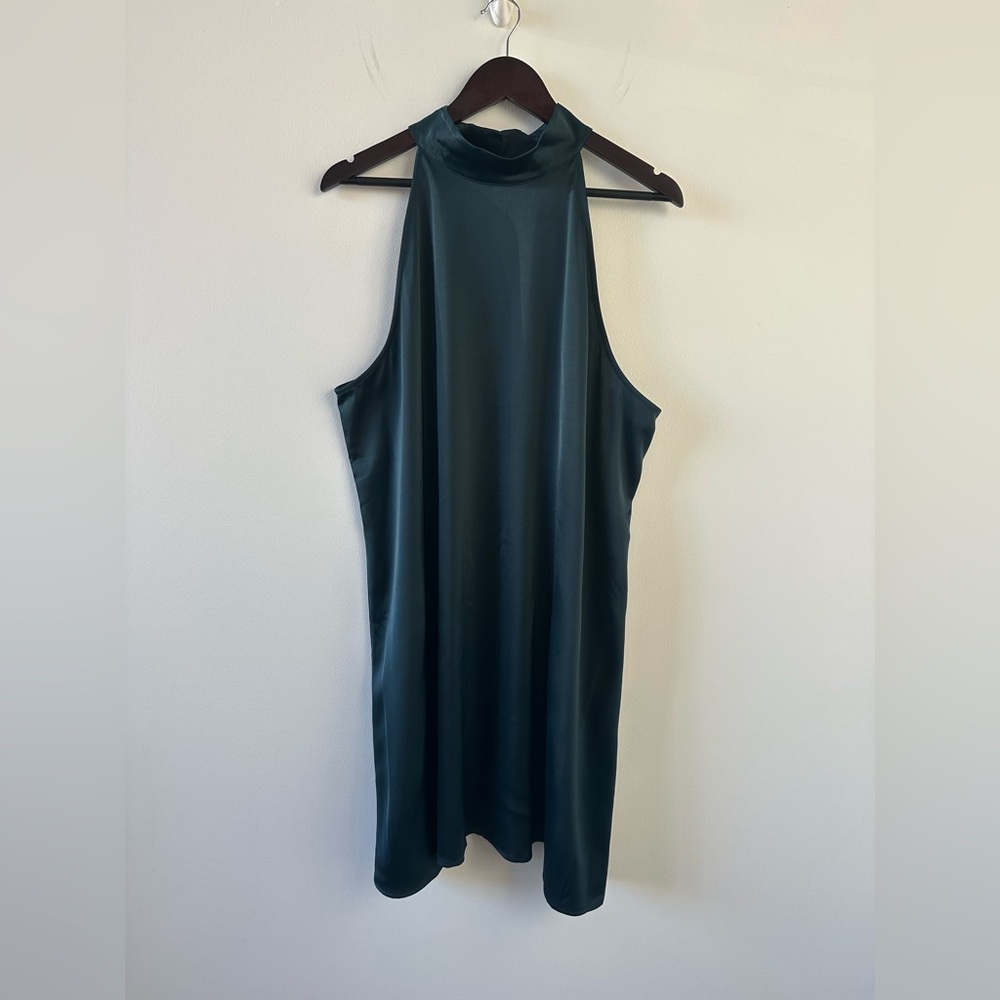 Banana Republic Factory Teal Silky Dress